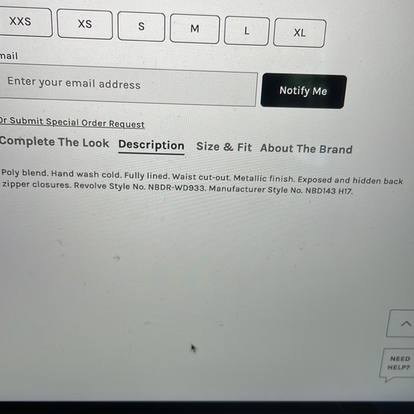 Nbd Charlie gunmetal dress in size xxsmall - Picture 4 of 4